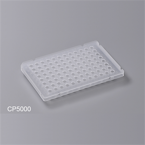 0.1ml透明PCR上裙边96孔板CP5000（使用100%原包装进口塑胶材料，无热解析出物，无内毒素）