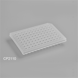 0.2ml透明PCR半裙边96孔板CP2110