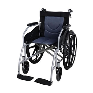 欧莱博手动轮椅车SYⅣ100-MFL808A（高强度铝合金骨架，免充气轮胎，产品可折叠--车架可进行整体折叠。）