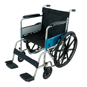 欧莱博手动轮椅车SYIV100-MFT809（高强度碳钢骨架，免充气轮胎，蜂窝式透气坐垫/皮革坐垫）
