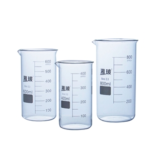 湘玻玻璃烧杯耐高温高硼硅玻璃高型烧杯50ml（高硼硅材质、低型、耐高温）
