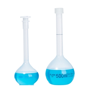 比克曼生物耐高温耐酸碱 PP透明螺口容量瓶25ml