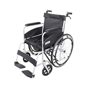 欧莱博SYⅣ100-MFL808C-24手动轮椅（可折叠、铝合金材质、铝圈轮、带便盆）