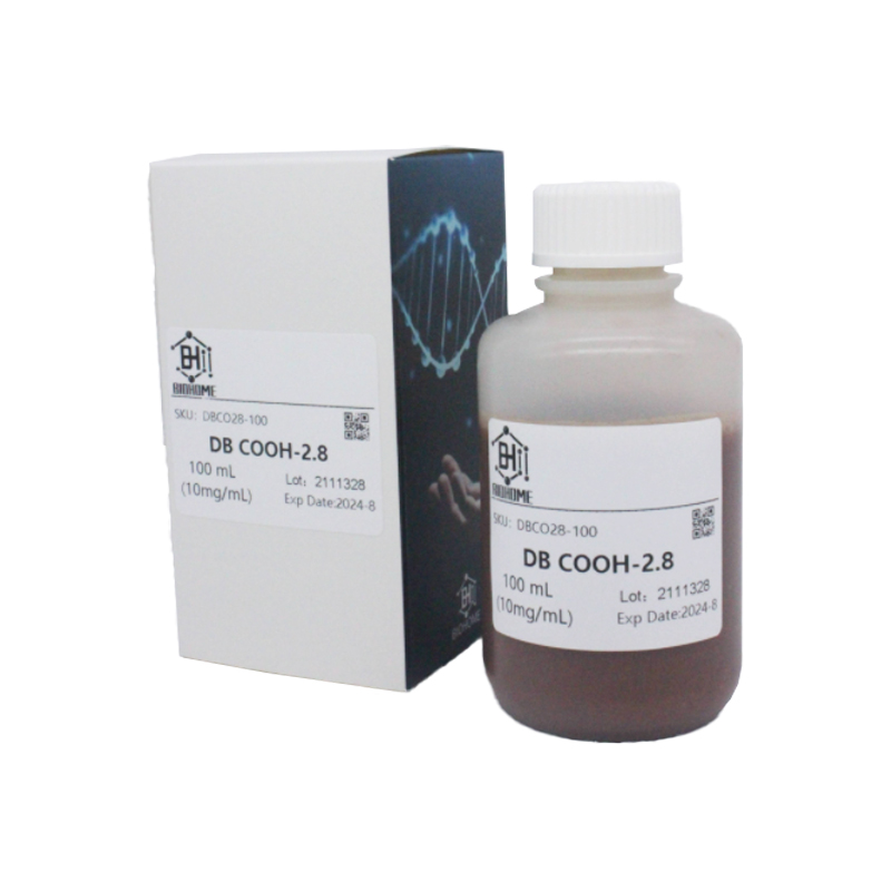 拜尔泓DBCOOH-2.8（2.8微米羧基磁珠）100ml（适用分离蛋白和细胞。快速且温和适合固定不稳定的蛋白、多肽及具有活性的酶，进而捕获各种各样的目标物（如激素、蛋白受体、疾病标志物等)。）