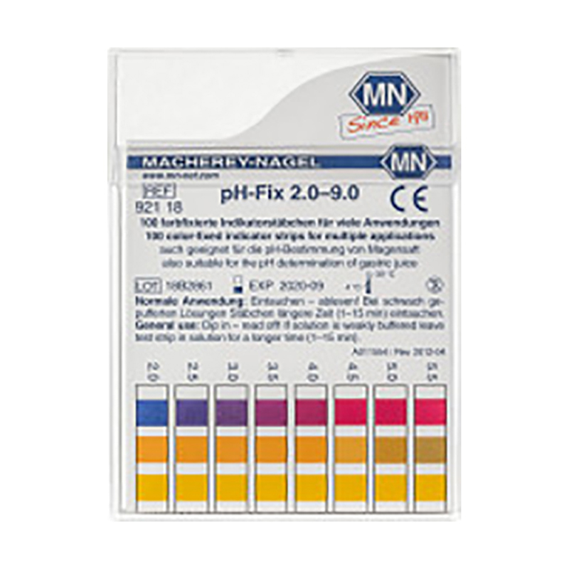 德国MNpH2.0-9.0无渗透试纸（pH-Fix测试条，避免污染样品溶液，pH-Fix2.0–9.0也可以搭配反射仪来测pH值。）
