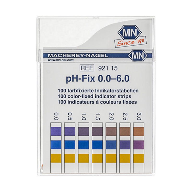 德国MNpH0.0-6.0无渗透试纸（pH-Fix测试条可防止反应快颜色渗漏现象，避免污染样品溶液，pH-Fix0-6.0也可以搭配反射仪来测pH值。）
