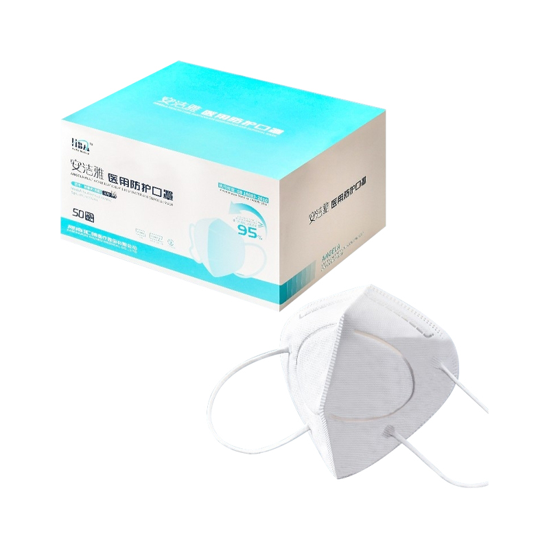 安洁雅医用防护口罩无菌独立包装（GB19083-2010，无菌，折叠耳带，50只/盒）