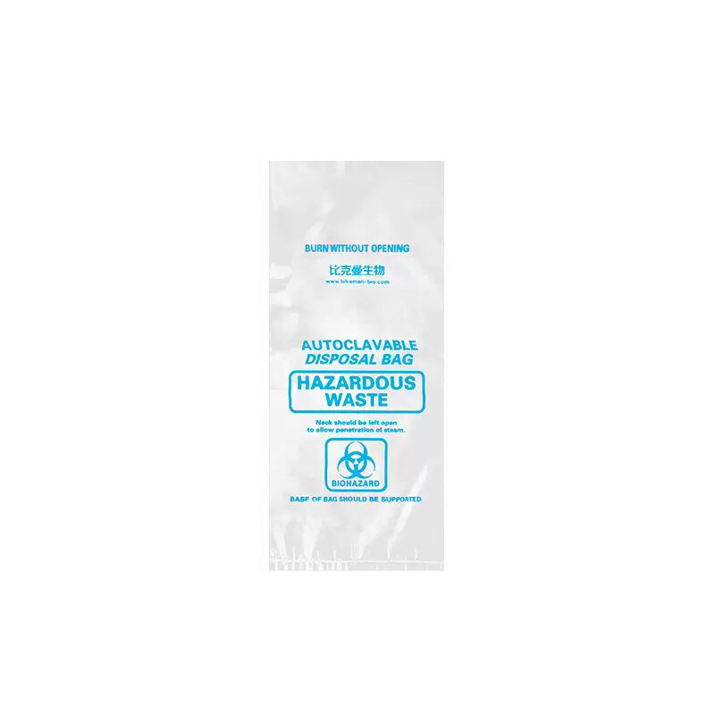 比克曼生物 医疗耐高温垃圾袋/生物安全袋透明31*66cm(PP复合膜材质)（耐135°高温、承重性强）