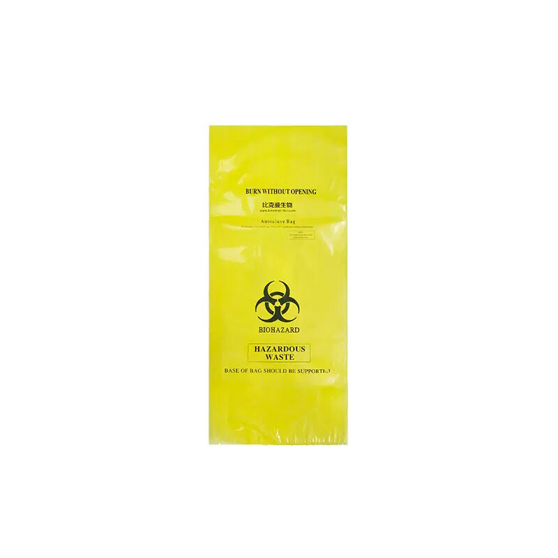 比克曼生物 医疗耐高温垃圾袋/生物安全袋黄色31*66cm(PP复合膜材质)（耐135°高温、承重性强）